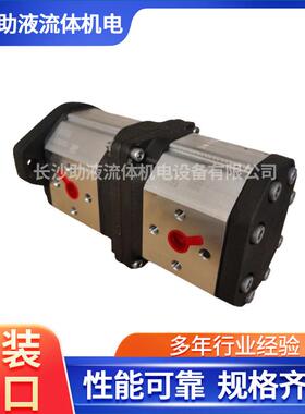 高压双联齿轮泵GHPA3A-D-50-E+GHPP3-D-40-E农机设备液压齿轮泵船
