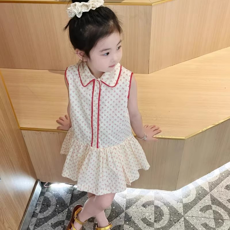 女童连衣裙夏季新款纯棉背心裙子