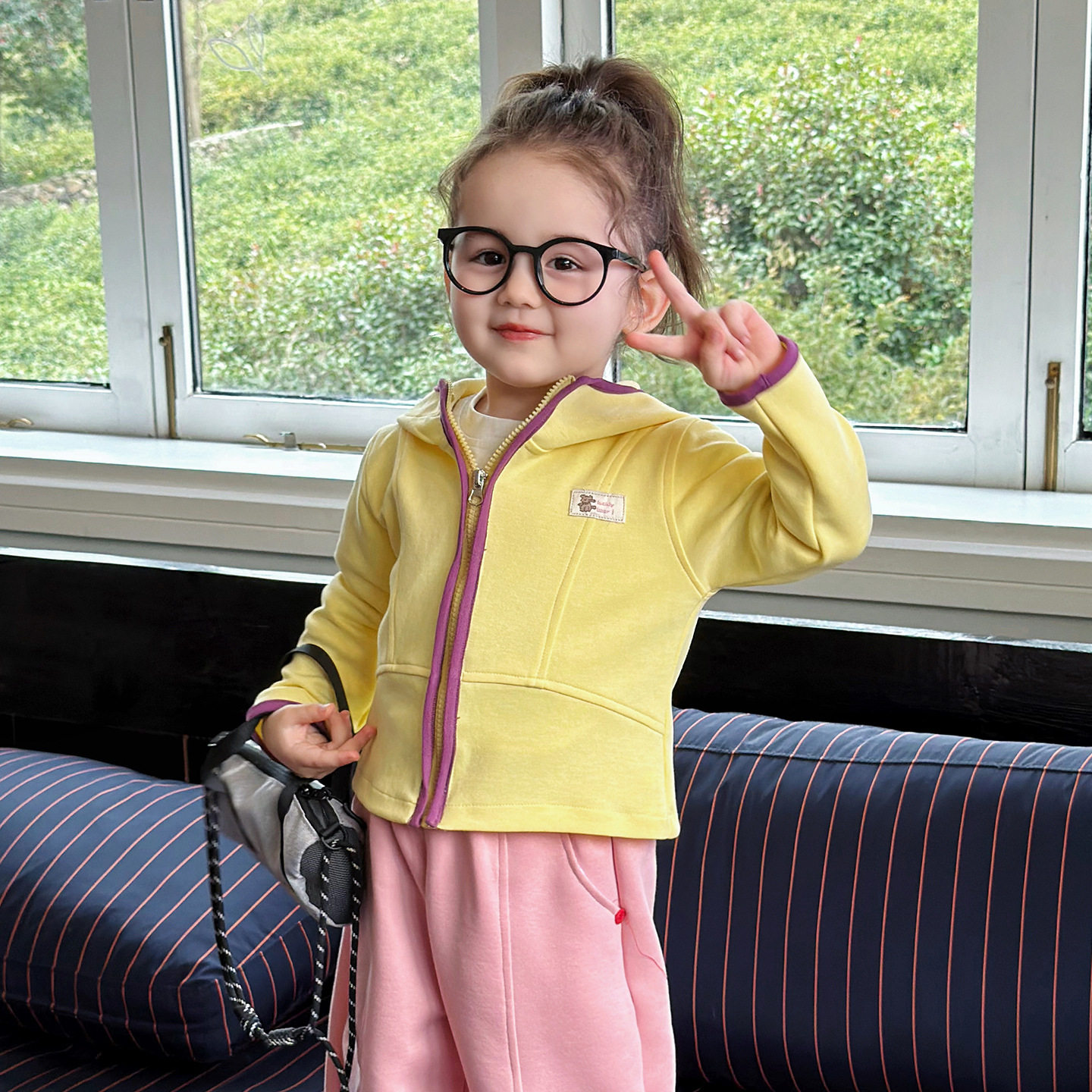 2026春季女童春秋套装韩版洋气连帽拉链外套休闲外套,童装/婴儿装/亲子装,套装,淘宝优惠券,粉丝福利购,淘宝优惠卷