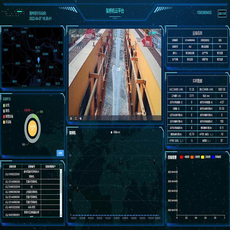 架桥机监控系统 起重机安全监控系统 有线/无线/远程数据采集