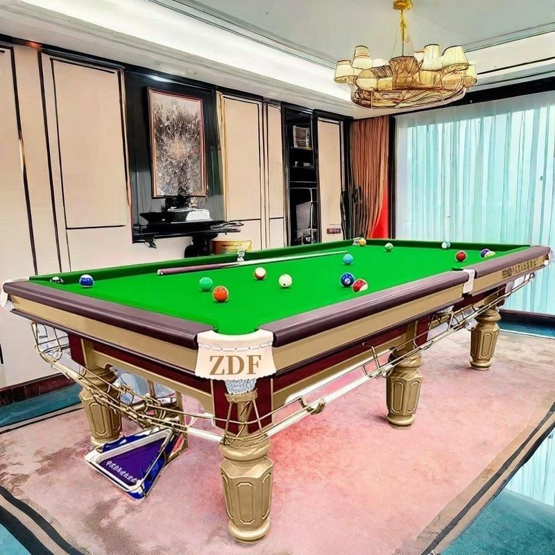 台球桌美式黑8花式9球台直供四川成都绵阳深圳ZDF英式斯诺克