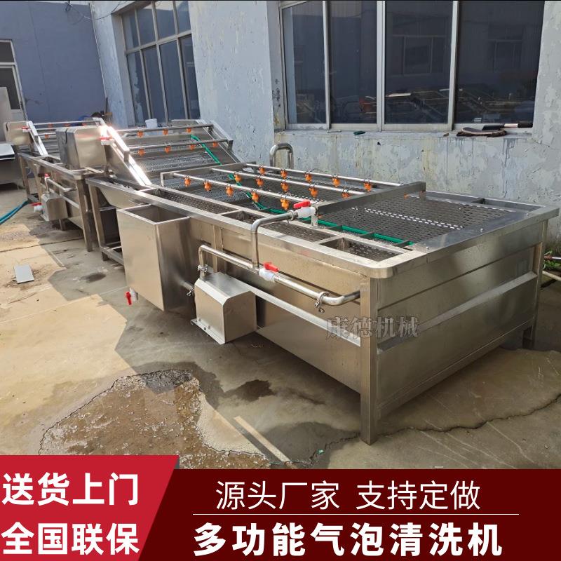 黄桃罐头加工全套设备高压喷淋毛刷果蔬清洗机速冻蔬菜清洗机
