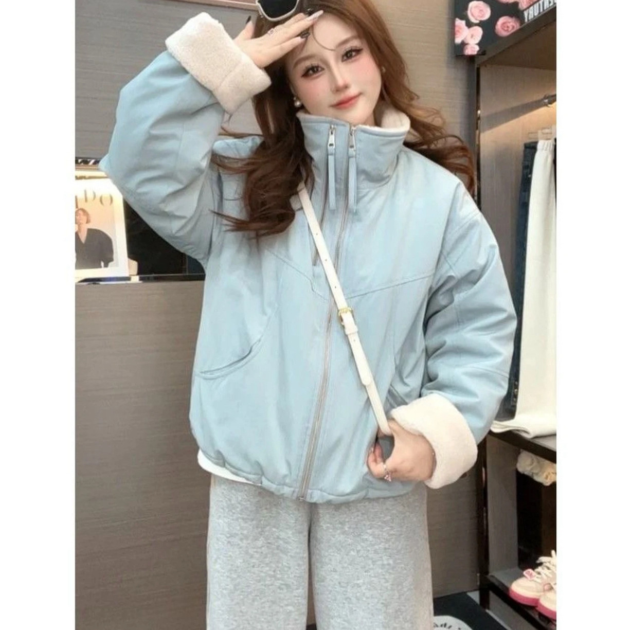 英伦风短外套女通勤2024冬季新款加厚面包服百搭韩系派克服高级感,女装/女士精品,短外套,淘宝优惠券,粉丝福利购,淘宝优惠卷