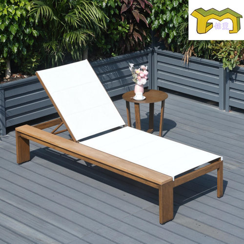 户外躺床别墅酒店游泳池躺椅日光床防水休息椅民宿室外海边沙滩椅