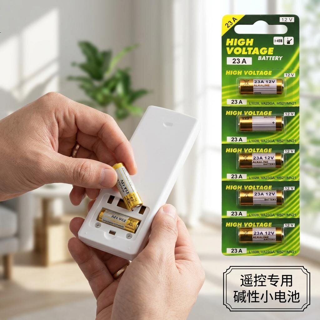 23A/12V碱性电池车库门遥控器