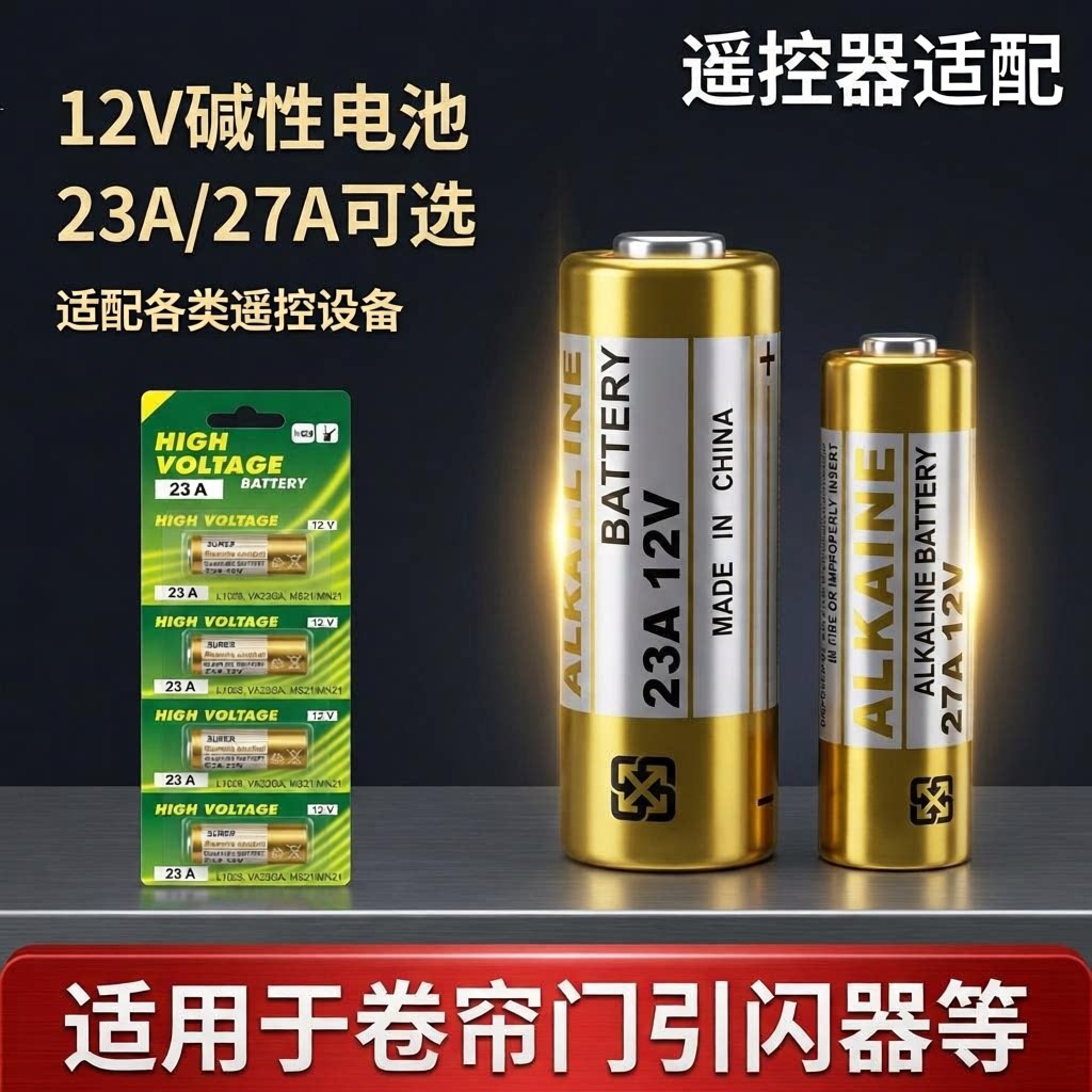 12V23A/27A门铃遥控器电池