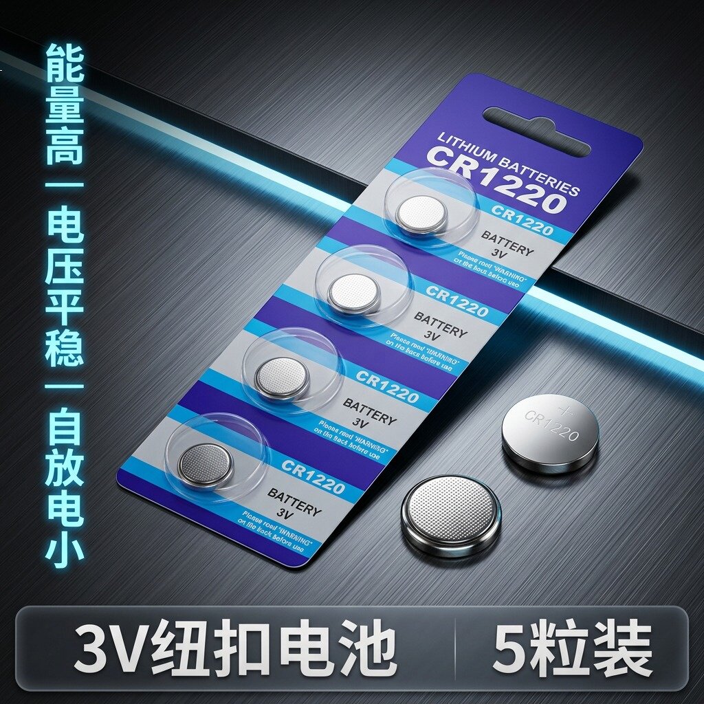 CR12203V锂纽扣电池车钥匙主板