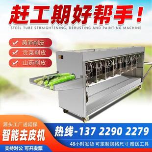 全自动商用莴笋贡菜山药削皮机去皮机铁棍山药去皮机清洗削皮机器