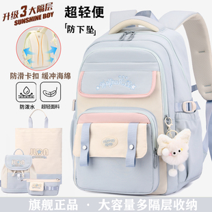 JTSK2026新款学院风书包女高中大容量小学初中生轻便减负双肩背包