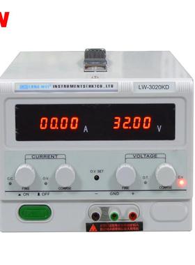 LW3020KD龙威可调稳压开关电源30V20A电镀老化LED测试高精度电源