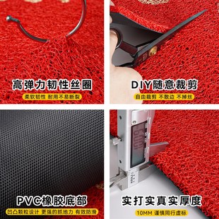 入户门地垫加厚门口地毯家用出入平安门垫防滑垫玄关进门丝圈脚垫