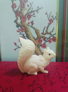 象牙果松鼠摆件家居饰品客厅办公室电视柜茶桌茶室茶几桌面摆设