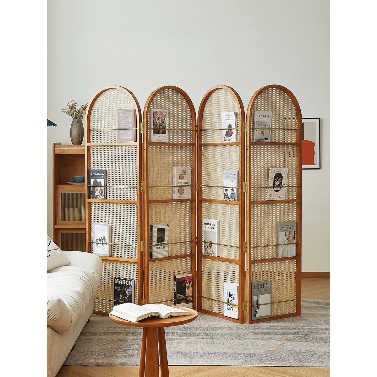 日式实木屏风可折叠移动隔断客厅卧室遮挡家用ins简约现代小户型