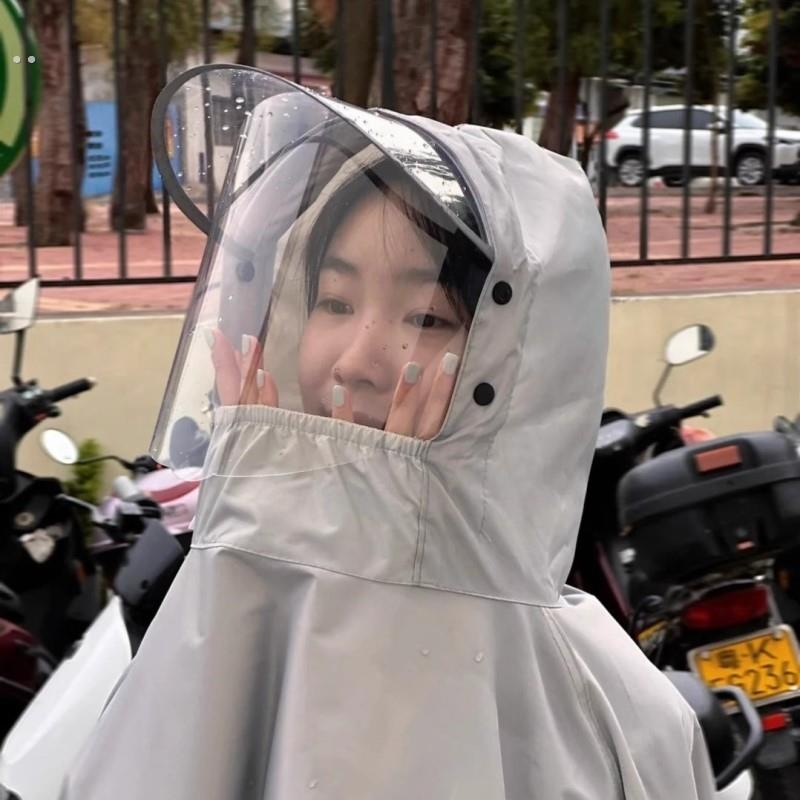 高品质电动车雨衣电动车防雨罩雨衣二合一防晒防雨罩雨衣一体