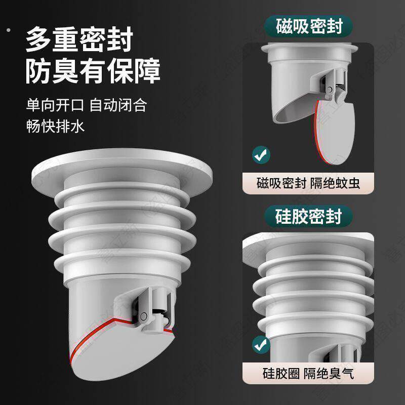 洗衣机排水管密封塞 5075矽胶圈 厨房下水管道封口盖 防返臭堵口