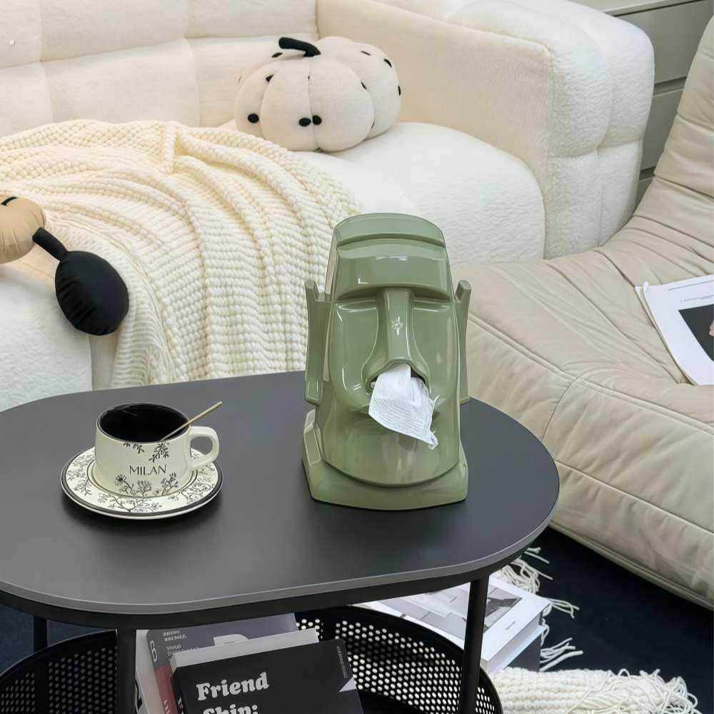 创意石像纸巾盒客厅茶几轻奢餐巾抽纸盒简约个性高级桌面装饰摆件,收纳整理,纸巾盒,淘宝优惠券,粉丝福利购,淘宝优惠卷