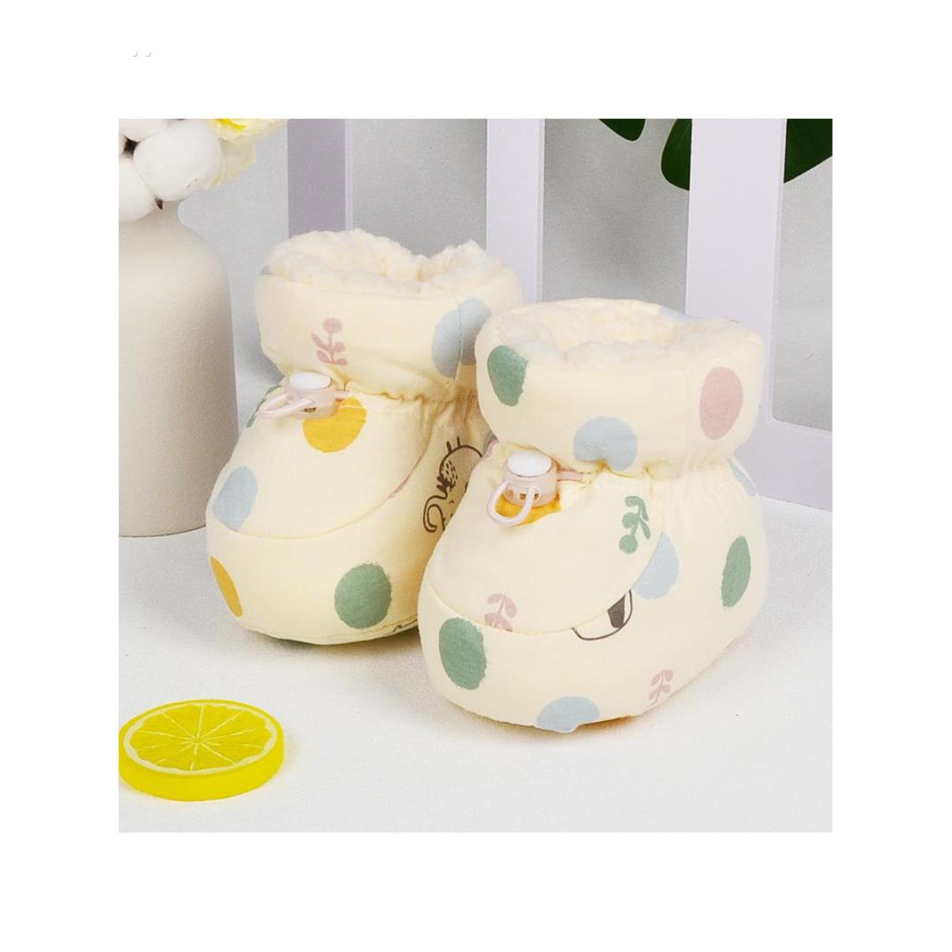 冬季婴儿鞋鞋子步前鞋婴幼儿棉鞋新生儿宝宝保暖加厚软底脚套鞋袜
