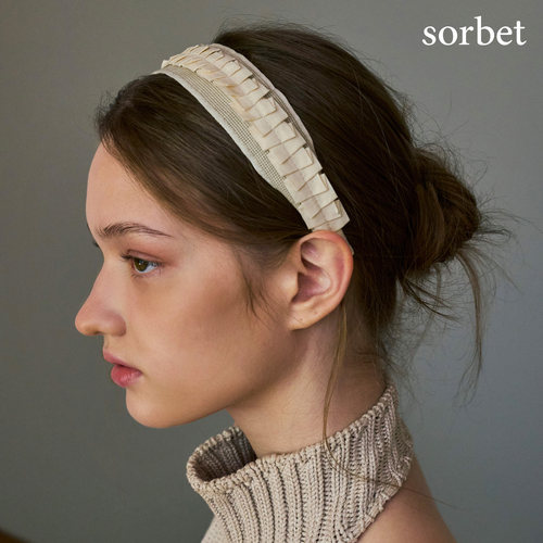 sorbet高级感宽细发箍高颅顶法式