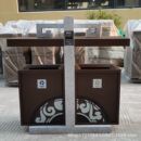 厂家按图片定做垃圾箱大理石转印果皮箱UV印制彩色图案分类垃圾桶