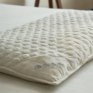 74cm 超舒适棉麻苦荞麦枕芯简约q白硬枕头单人家用护颈枕48 一只