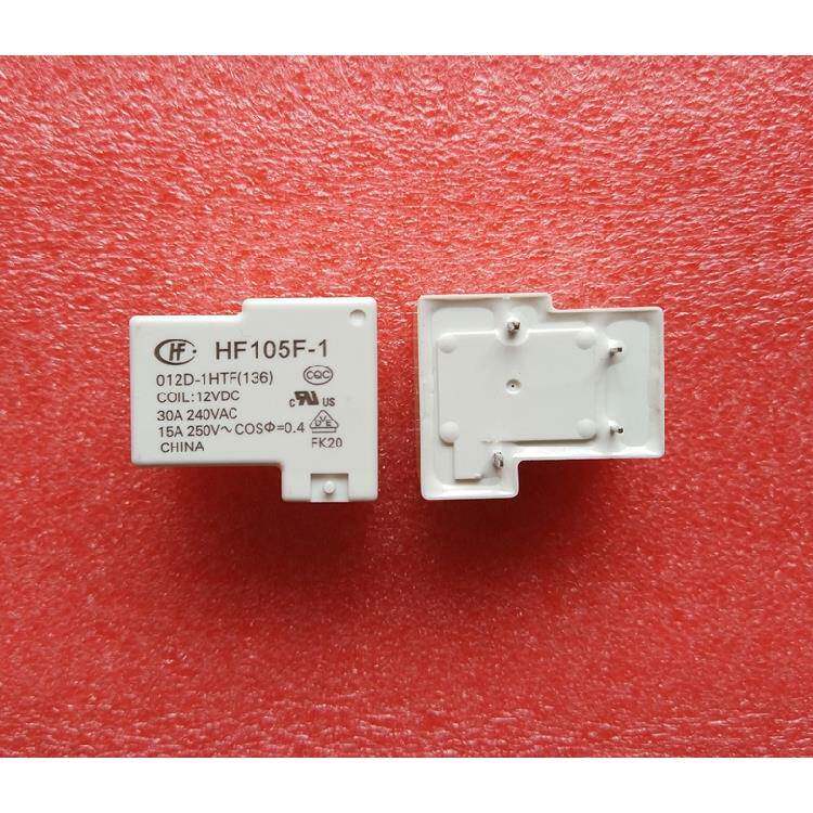 原装宏发继电器JQX-105F HF105F-1-012D-1HTF 1HS 30A 4脚 12VDC