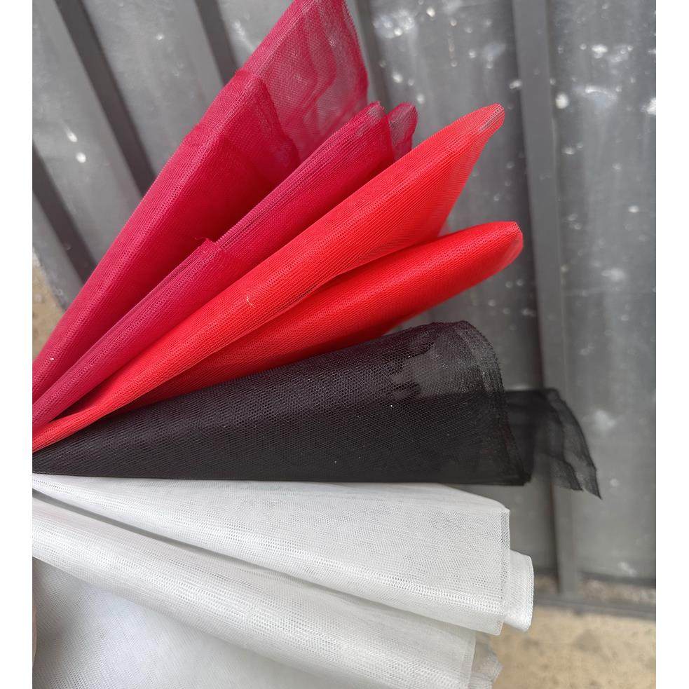 白色黑色红色加强硬网裙撑硬网造型头纱拍照硬网纱面料