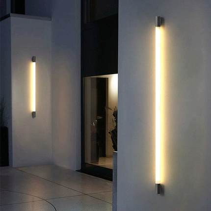 户外防水壁灯长条壁灯景观庭院灯室外LED灯露台别墅外墙灯门前灯