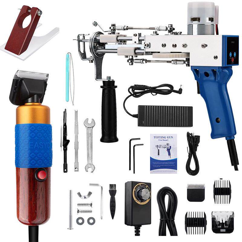 跨境新款数控-04tuftinggun圈绒2合1地毯簇绒枪便捷式织布机