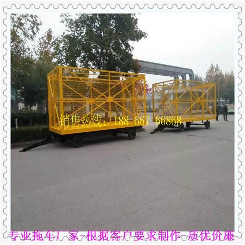 3吨围栏平板拖车牵引物流运输拖车拖挂车配件厂家厂家供应