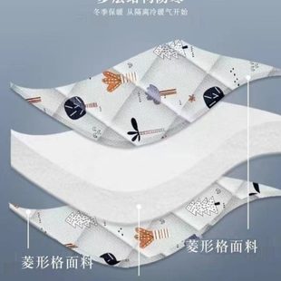 自粘防水防风棉门帘单门加厚家用防寒保暖挡风隔音断挂帘 洋气冬季