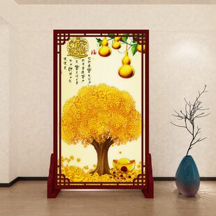 客厅家用玄关卧室办公室遮挡进门入门卫生间移动座屏 屏风隔断中式