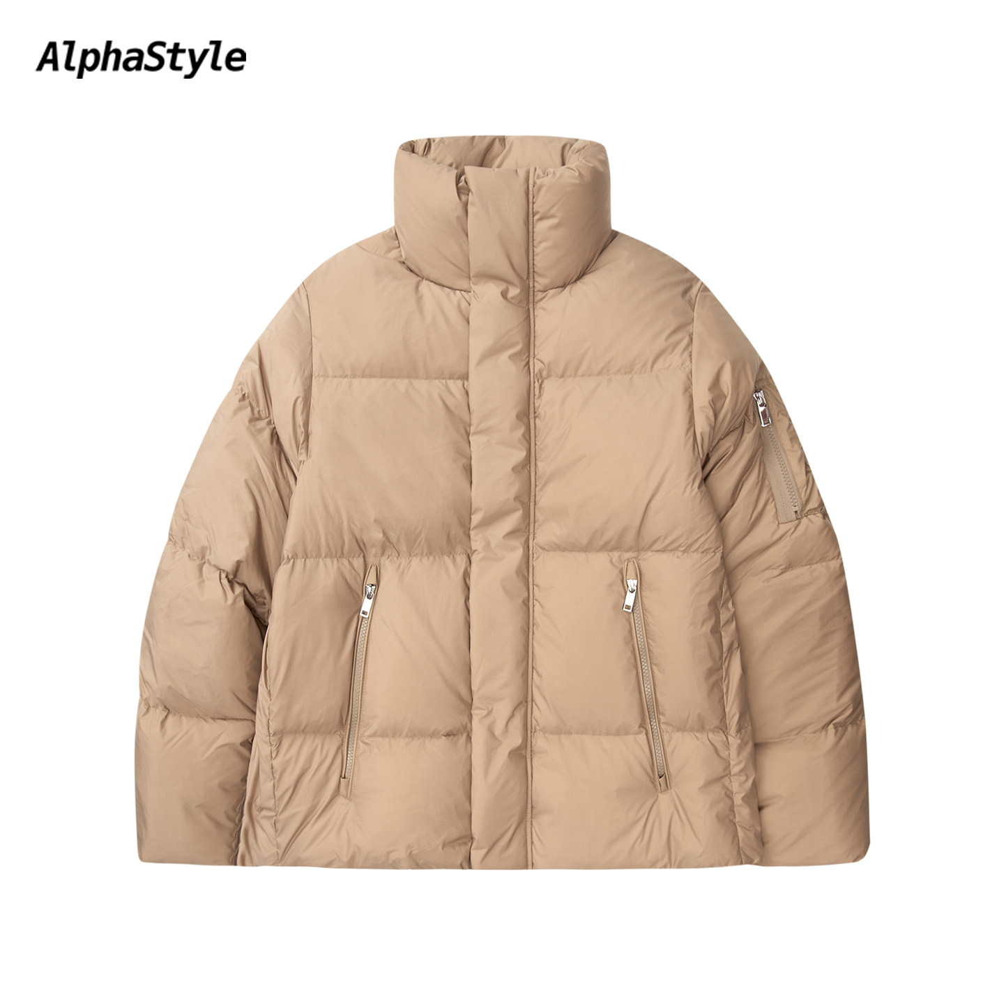 领防风保暖鹅绒羽绒服