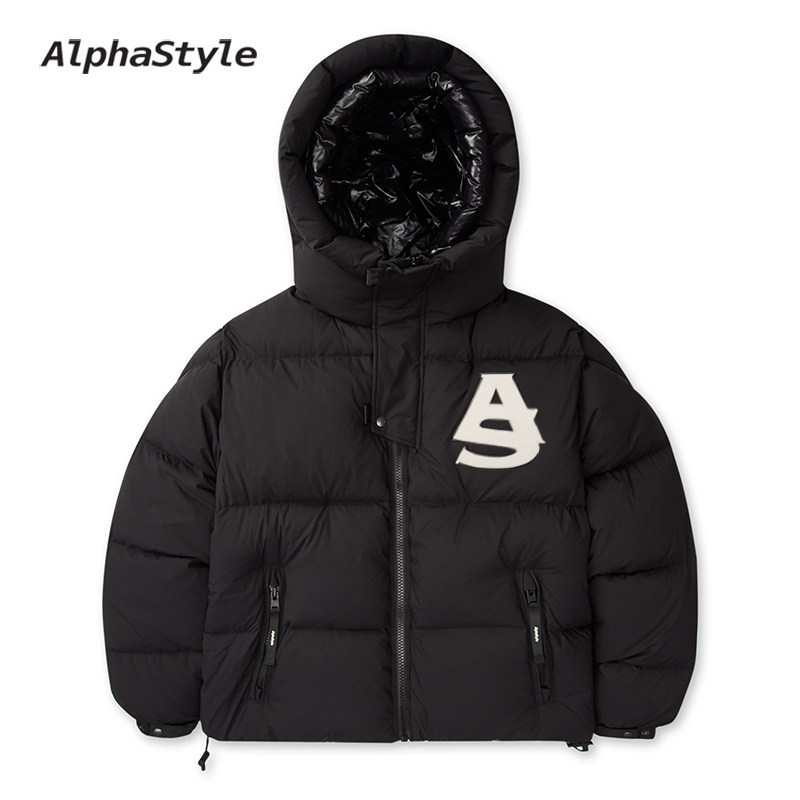 冬季厚款双层帽保暖户外羽绒服