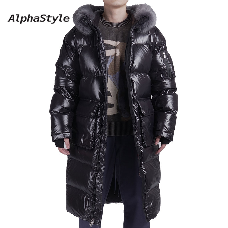 长款鹅绒羽绒服外套保暖防风