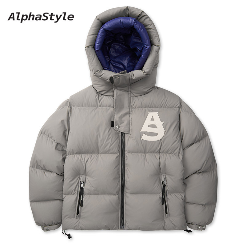 冬季厚款双层帽保暖户外羽绒服