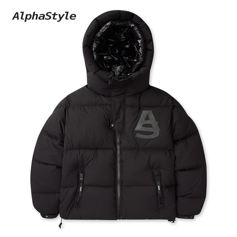 冬季厚款双层帽保暖户外羽绒服