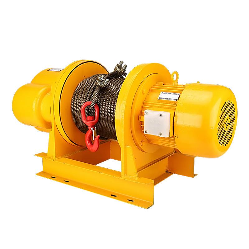 一字卷扬机钢丝绳电动提升机80V固定式钢丝绳牵引机绞车电动葫芦