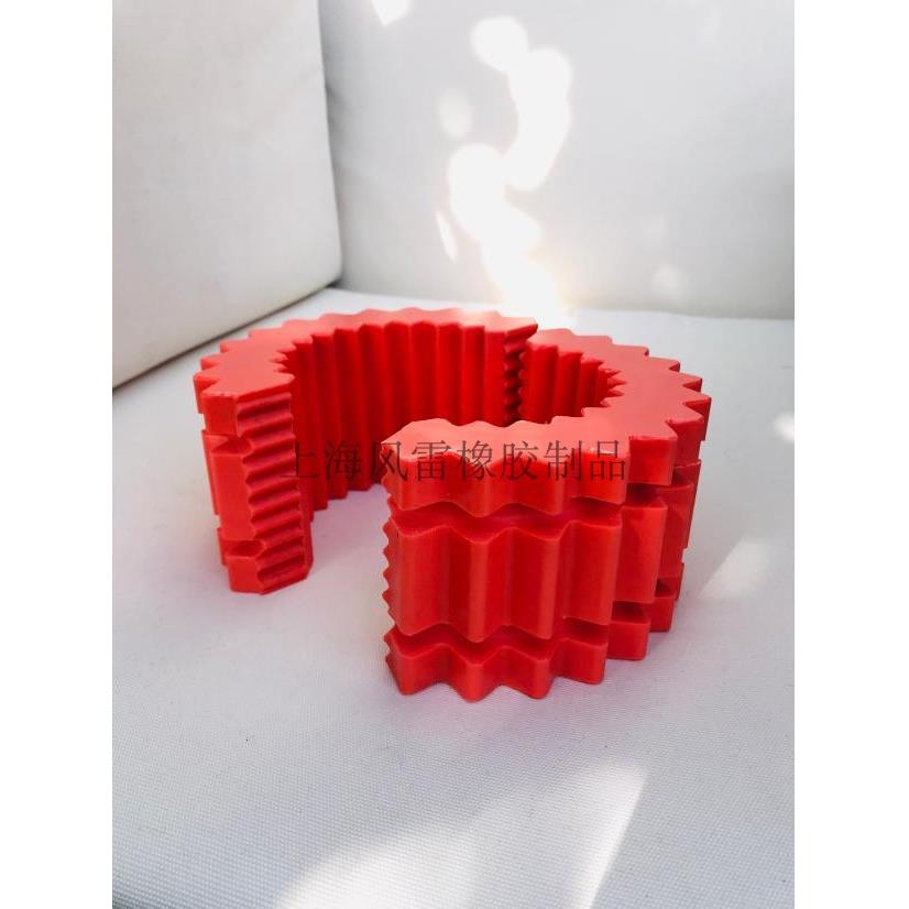 橡胶齿轮齿轮联轴器胶齿弹性体胶齿联轴器11H/10H/9H/8H/7H/6H