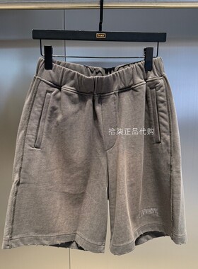 INXX专柜正品新款TOFOURTH男女刺绣宽松休闲针织短裤 TFE224B039