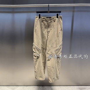 纯棉休闲长裤 INXX专柜正品 风男女款 刺绣工装 XSF3236086 2025年秋款