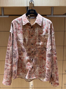 INXX专柜正品潮牌男女同款时尚立体扎染印花长袖衬衫潮TFE3040010