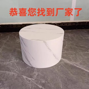 展示台圆形烤漆台子橱窗网红地台服装摄影主播婚纱店直播模特站台