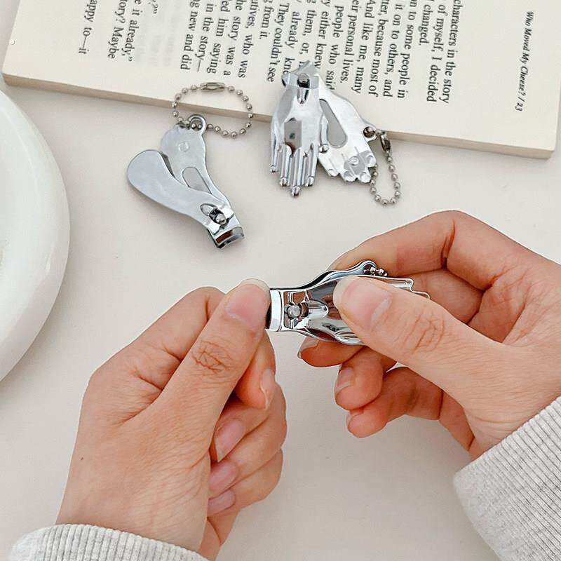 创意手脚造型指甲剪学生家用迷你便携修甲指甲钳两件套随身钥匙链