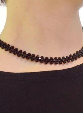 甲状腺术后遮挡项炼遮疤痕项炼甲状腺遮疤神器脖子手工编织宽边