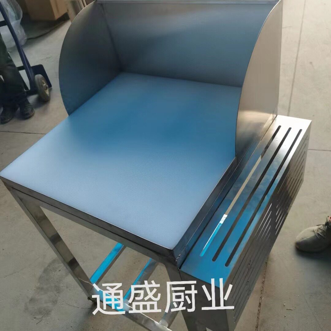 跨境剁骨台不锈钢剁肉台砍骨架子砍肉切肉架带砧板猪肉分割台商用
