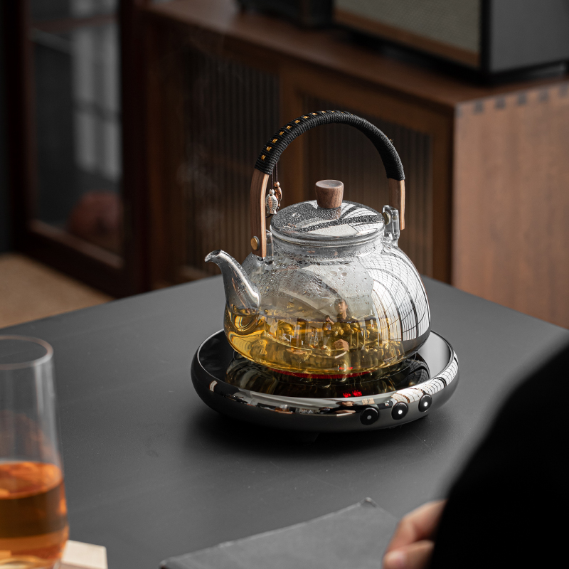 煮茶器陶瓷电陶炉耐热玻璃烧水壶小型家用煮水泡茶壶煮茶壶套装
