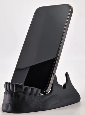 新款骷髅手机支架眼镜架树脂工艺品摆件家居装饰品桌面小摆件