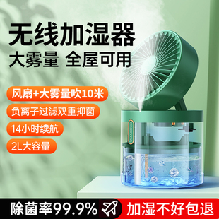无线加湿器小型家用静音卧室宿舍空调学生孕妇便携式 2024新款 办公