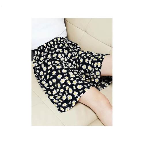 夏季绵绸睡裤女短裤宽松薄款居家裤大码胖mm人造棉绸家居裤子