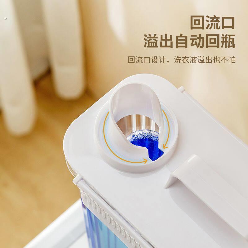洗衣液定量投放瓶大容量懒人洗衣液分装瓶透明家用洗衣液专用空瓶